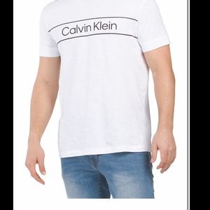 New CALVIN KLEIN
Block Logo Slub Tee